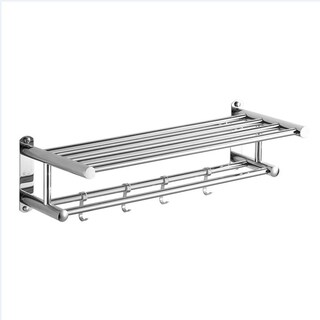 Foto 1 | Foto 1 | Soporte Para Toallas De Acero Inoxidable Montado En La Pared Con Estante - Venta Internacional.