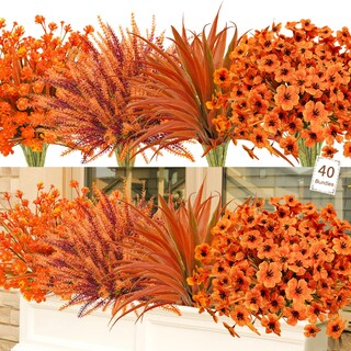 Foto 1 | Foto 1 | Flores Artificiales De Otoño Y Exterior Agusbagli 40 Racimos - Venta Internacional.