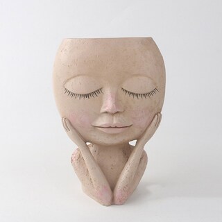 Foto 3 | Foto 3 | Jarrón De Resina Con Forma De Estatua De Arte Para Plantas Suculentas Y Flores - Venta Internacional.