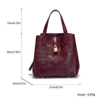 Foto 5 | Foto 5 | Bandolera Chch Para Mujer Impermeable Con Bandolera Color Vino - Venta Internacional.