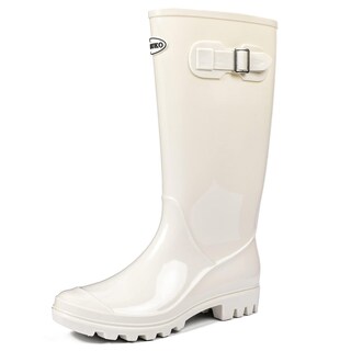 Foto 1 | Foto 1 | Botas De Lluvia Dksuko Impermeables Wellington Para Mujer Color Blanco Brillante - Venta Internacional.