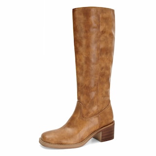 Foto 1 | Foto 1 | Botas Hasta La Rodilla Doeyg Para Mujer Con Punta Cuadrada Y Tacón Ancho Color Marrón - Venta Internacional.
