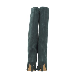 Foto 3 | Foto 3 | Botas Altas Hasta La Rodilla Vertundy Para Mujer Con Tacones De Aguja De Gamuza Verde - Venta Internacional.