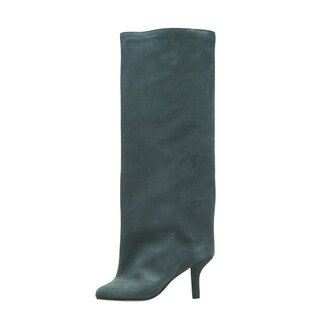 Foto 5 | Foto 5 | Botas Altas Hasta La Rodilla Vertundy Para Mujer Con Tacones De Aguja De Gamuza Verde - Venta Internacional.