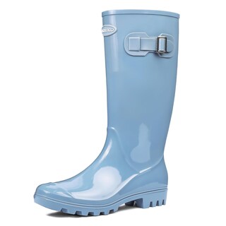 Foto 1 | Foto 1 | Botas De Lluvia Dksuko Para Mujer Altas E Impermeables Color Azul Wellington - Venta Internacional.