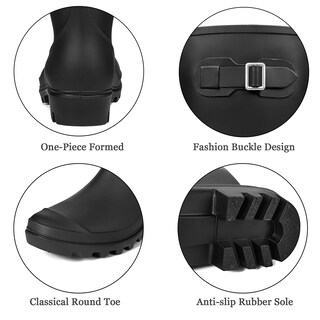 Foto 5 | Foto 5 | Botas Impermeables Para Mujer Dksuko Wellington  Color Negro Mate - Venta Internacional.