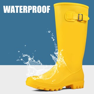Foto 2 | Foto 2 | Botas Impermeables Para Mujer Dksuko Wellington Color Amarillo Mate - Venta Internacional.