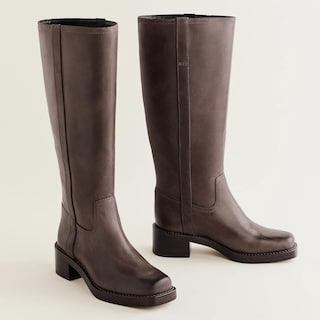 Foto 4 | Foto 4 | Botas Hasta La Rodilla Voleece Con Tacón Grueso Y Punta Cuadrada Para Mujer - Venta Internacional.