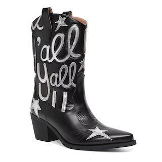Foto 1 | Foto 1 | Botas Vaqueras Hochfart Embroidered Star Para Mujer Piel Negra - Venta Internacional.
