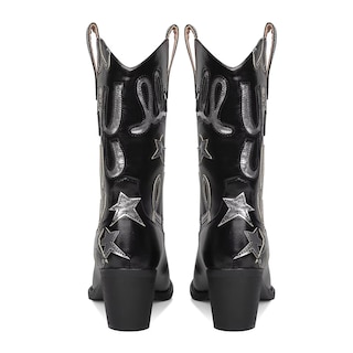 Foto 4 | Foto 4 | Botas Vaqueras Hochfart Embroidered Star Para Mujer Piel Negra - Venta Internacional.