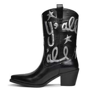 Foto 5 | Foto 5 | Botas Vaqueras Hochfart Embroidered Star Para Mujer Piel Negra - Venta Internacional.
