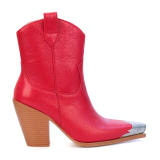 Foto 3 | Foto 3 | Botines Hoantiai Para Mujer Estilo Western Con Punta De Metal Grabada - Venta Internacional.