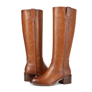 Foto 3 | Foto 3 | Botas Hasta La Rodilla Itozer Para Mujer Tacón Grueso Piel Charol - Venta Internacional.