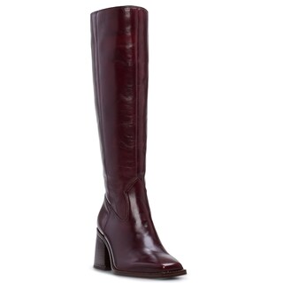 Foto 2 | Foto 2 | Botas Hasta La Rodilla Vomiyall De Caoba Oscura Con Tacón Grueso Para Mujer - Venta Internacional.