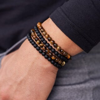 Foto 3 | Foto 3 | Pulsera Jewdreamer Con Forma De Ojo De Tigre 8 Mm Para Hombre 10 Unidades - Venta Internacional.