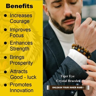 Foto 4 | Foto 4 | Pulsera Jewdreamer Con Forma De Ojo De Tigre 8 Mm Para Hombre 10 Unidades - Venta Internacional.