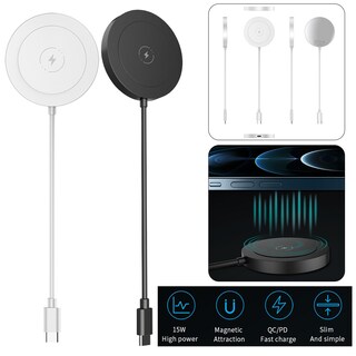 Foto 1 | Foto 1 | Cargador Inalámbrico Magnético De 15 W De Carga Rápida Para Iphone 12 - Venta Internacional.