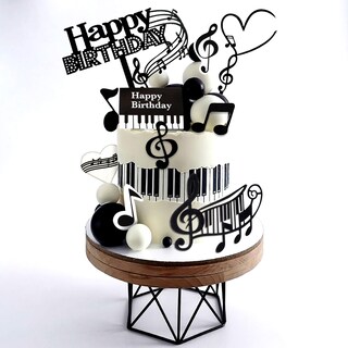 Foto 6 | Foto 6 | Guitarra De Música Rock Cake Topper Jevenis Con Bola De Discoteca Y Notas - Venta Internacional.