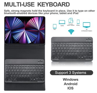 Foto 2 | Foto 2 | Funda Con Teclado Inalámbrico Bluetooth Para Ipad Pro De 11 Pulgadas 2020 - Venta Internacional.