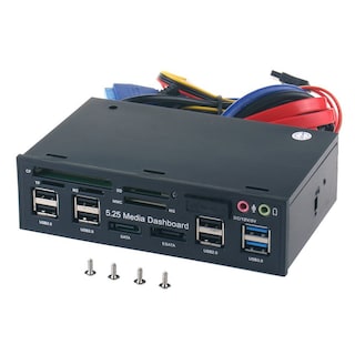 Foto 1 | Foto 1 | Hub Multimedia De Audio Usb 3.0 En El Panel Frontal Con 2 Usb 3.0 + 6 Usb 2.0 - Venta Internacional.