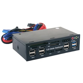 Foto 5 | Foto 5 | Hub Multimedia De Audio Usb 3.0 En El Panel Frontal Con 2 Usb 3.0 + 6 Usb 2.0 - Venta Internacional.