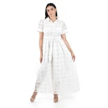 Vestido Largo Semi-transparente Roman Fashion /juvenil 3832 (blanco) Blanco