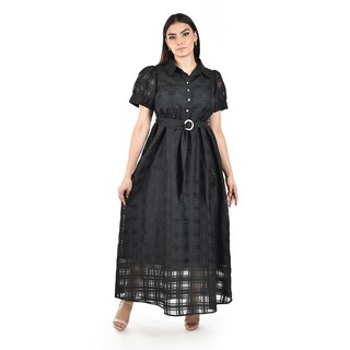 Foto 1 | Foto 1 | Vestido Largo Semi-transparente Roman Fashion /juvenil 3832 (negro) Negro