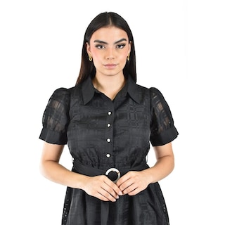 Foto 4 | Foto 4 | Vestido Largo Semi-transparente Roman Fashion /juvenil 3832 (negro) Negro