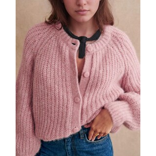Foto 7 | Foto 7 | Jersey Tipo Cárdigan Seeluna Crochet Para Mujer Color Rosa Talla Xs - Venta Internacional.