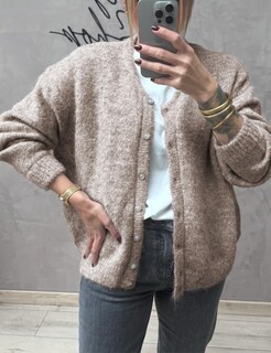 Foto 5 | Foto 5 | Jersey Tipo Cárdigan Ynhonra Para Mujer Manga Larga Con Botones Color Caqui Talla Xl - Venta Internacional.