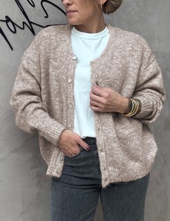 Foto 6 | Foto 6 | Jersey Tipo Cárdigan Ynhonra Para Mujer Manga Larga Con Botones Color Caqui Talla Xl - Venta Internacional.