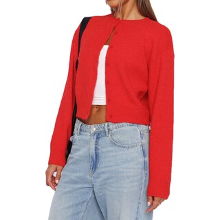 Foto 1 | Foto 1 | Jersey Tipo Cárdigan Nvrenjia Para Mujer Con Botones Y2k En La Parte Delantera Rojo - Venta Internacional.