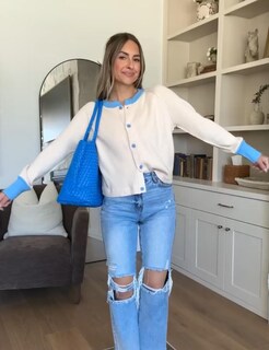 Foto 5 | Foto 5 | Suéteres Tipo Cárdigan Puwei Color Block Para Mujer Apricot-xl - Venta Internacional.