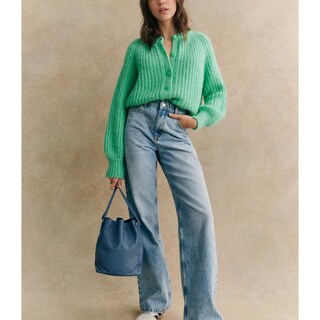 Foto 5 | Foto 5 | Jersey Tipo Cárdigan Seeluna Crochet Para Mujer Color Verde Talla Xs - Venta Internacional.