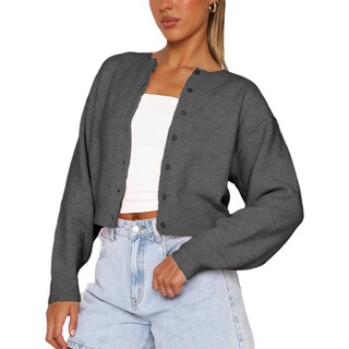 Foto 1 | Foto 1 | Jersey Tipo Cárdigan Nvrenjia Para Mujer Corte Y2k Con Botones En La Parte Delantera - Venta Internacional.