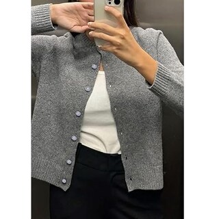 Foto 3 | Foto 3 | Jersey Tipo Cárdigan Nvrenjia Para Mujer Corte Y2k Con Botones En La Parte Delantera - Venta Internacional.