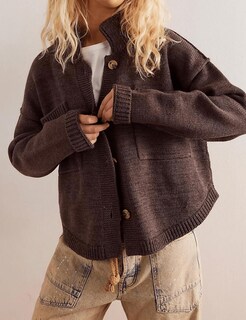 Foto 3 | Foto 3 | Jersey Cardigan Antnation De Manga Larga Para Mujeres  Color Marrón - Venta Internacional.