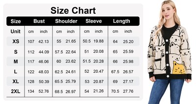 Foto 6 | Foto 6 | Chaqueta Tipo Suéter Para Mujer Con Dibujos Animados Kawaii Diseño De Gato Color Beige - Venta Internacional.