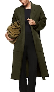 Foto 1 | Foto 1 | Chaqueta Tipo Cárdigan Fazortev Para Mujer  Maxi  Color Verde Militar - Venta Internacional.