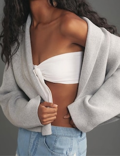 Foto 3 | Foto 3 | Chaqueta Tipo Cárdigan Bqdcqb Para Mujer Chal Con Parte Delantera Abierta Gris - Venta Internacional.