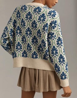 Foto 2 | Foto 2 | Jersey Tipo Cárdigan Anoumcy Con Estampado Floral Y Botones Para Mujer - Venta Internacional.