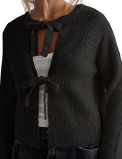 Foto 2 | Foto 2 | Cárdigan Malajisi De Punto Acanalado Corto Para Mujer  Talla S - Venta Internacional.