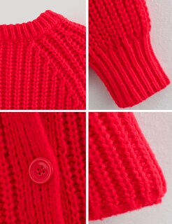 Foto 4 | Foto 4 | Jersey Tipo Cárdigan Findthy De Punto Grueso Para Mujer Color Marrón Talla M-l - Venta Internacional.