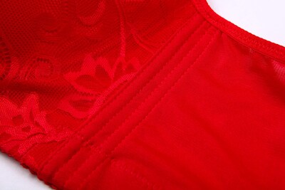Foto 6 | Foto 6 | Sujetador Cahl&fauo Talla Grande Encaje Push Up Con Aros Rojo 38dd/95 - Venta Internacional.