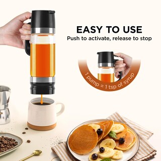 Foto 2 | Foto 2 | Dispensador De Sirope De Café Aelga Vidrio De 360 Ml Con Mango Negro Paquete De 2 - Venta Internacional.