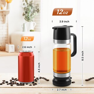 Foto 3 | Foto 3 | Dispensador De Sirope De Café Aelga Vidrio De 360 Ml Con Mango Negro Paquete De 2 - Venta Internacional.