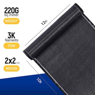 Foto 2 | Foto 2 | Rollo De Tela De Fibra De Carbono 3k 220 G 2x2 Tejido De Sarga 3 M X 3 6 M - Venta Internacional.