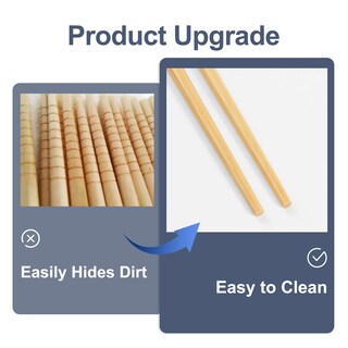 Foto 2 | Foto 2 | Palillos Lorotoco De Bambú Reutilizables  20 Pares  Aptos Para Lavavajillas - Venta Internacional.