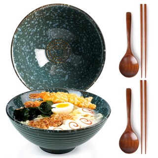 Foto 1 | Foto 1 | Juego De Cuencos Para Ramen Nutriups De Cerámica De 20 Cm Con Cucharas Y Palillos - Venta Internacional.