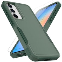 Funda Samsung Galaxy A35 5g Mdcn De Doble Capa Verde Oscuro - Venta Internacional.